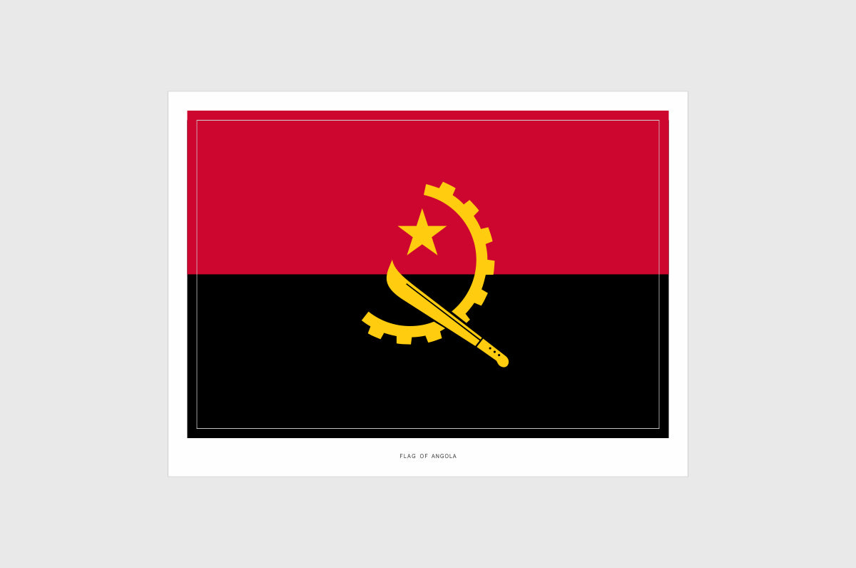 Angola Flag Stickers