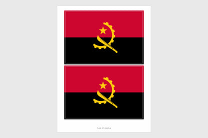 Angola Flag Stickers