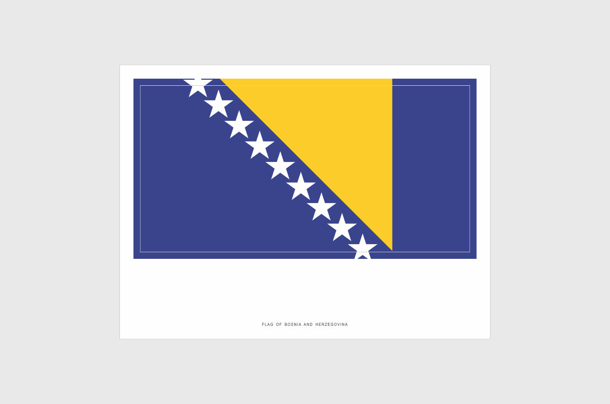 Bosnia and Herzegovina Flag Stickers