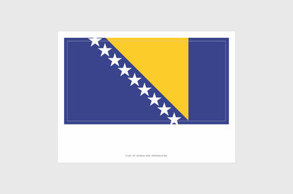 Bosnia and Herzegovina Flag Stickers