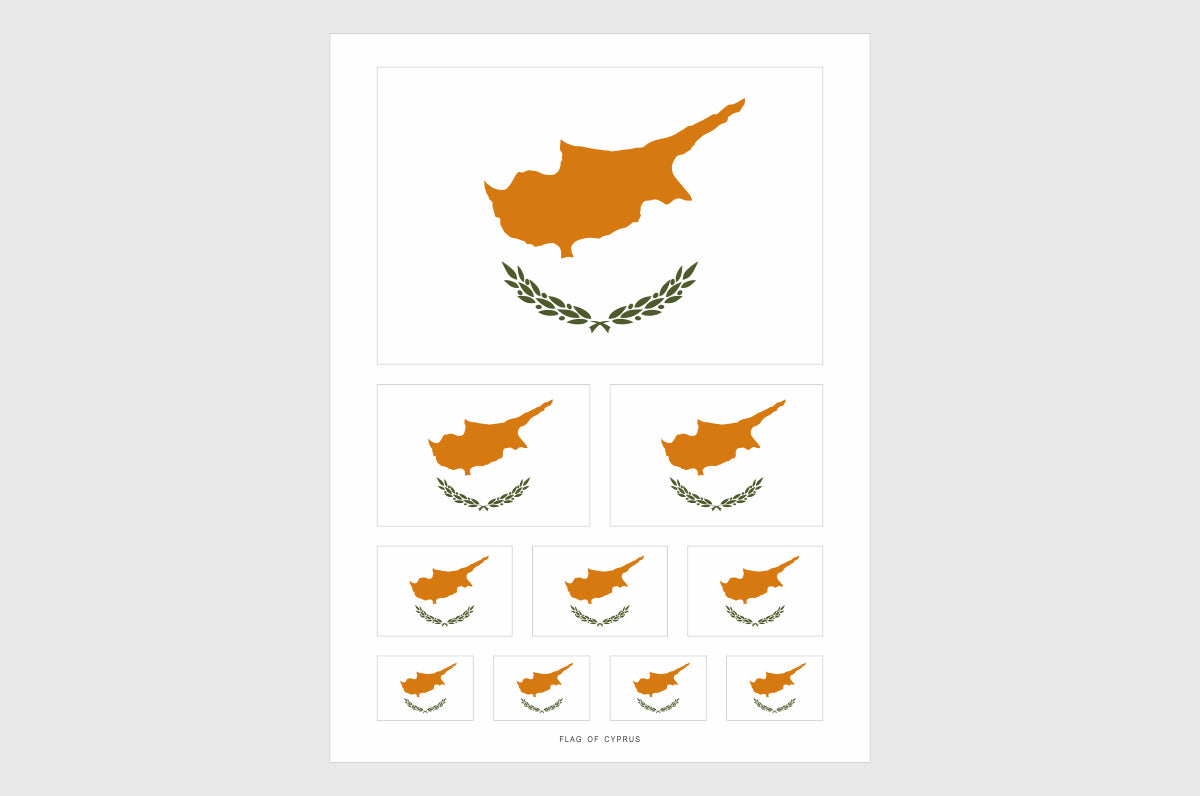 Cyprus Flag Stickers