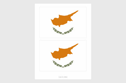 Cyprus Flag Stickers