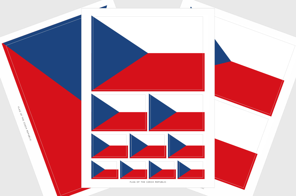 Czech Republic Flag Stickers