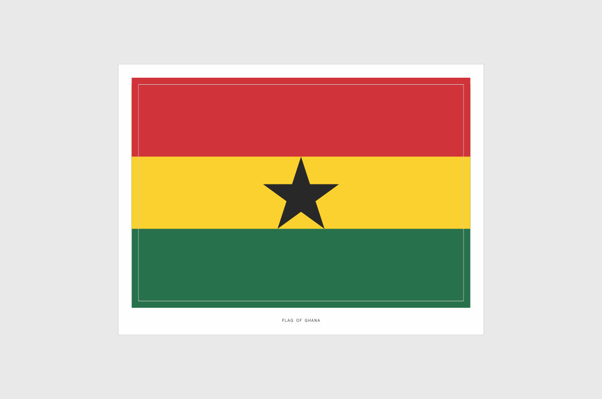 ghana flag sticker 