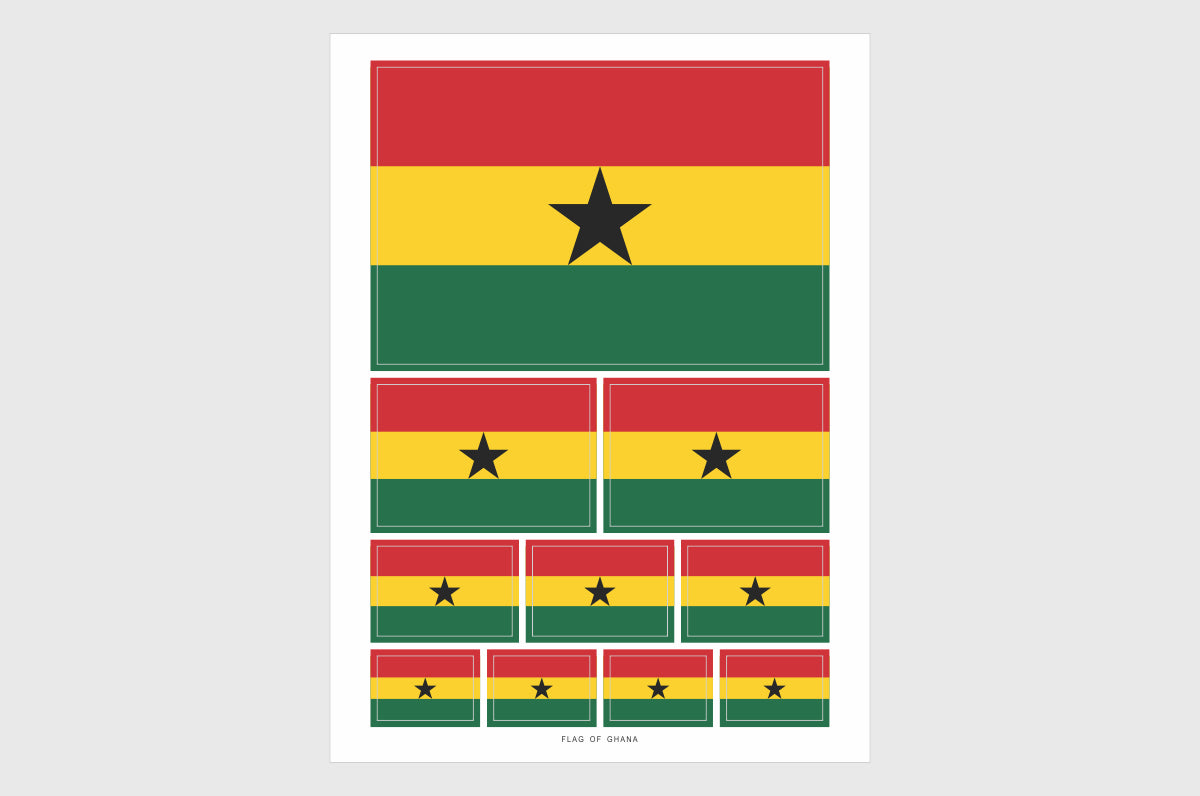 Ghana Flag Stickers