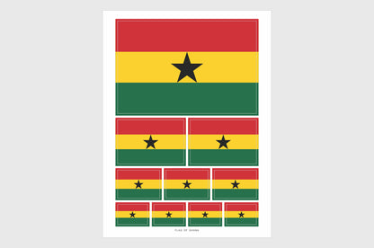 Ghana Flag Stickers