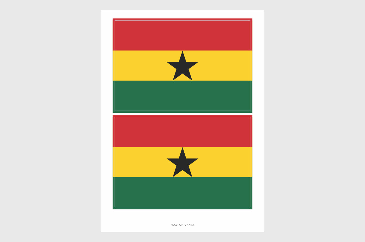 Ghana Flag Stickers