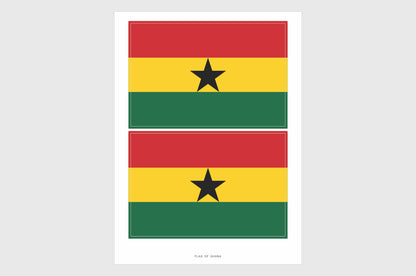 Ghana Flag Stickers