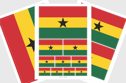 Ghana Flag Stickers