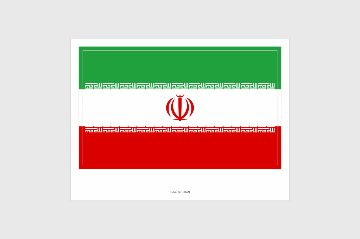 Iran Flag Stickers