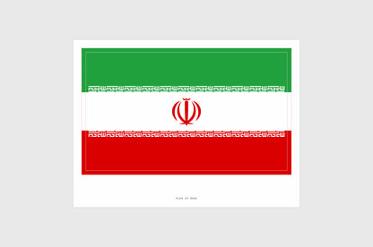 Iran Flag Stickers