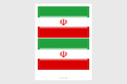 Iran Flag Stickers