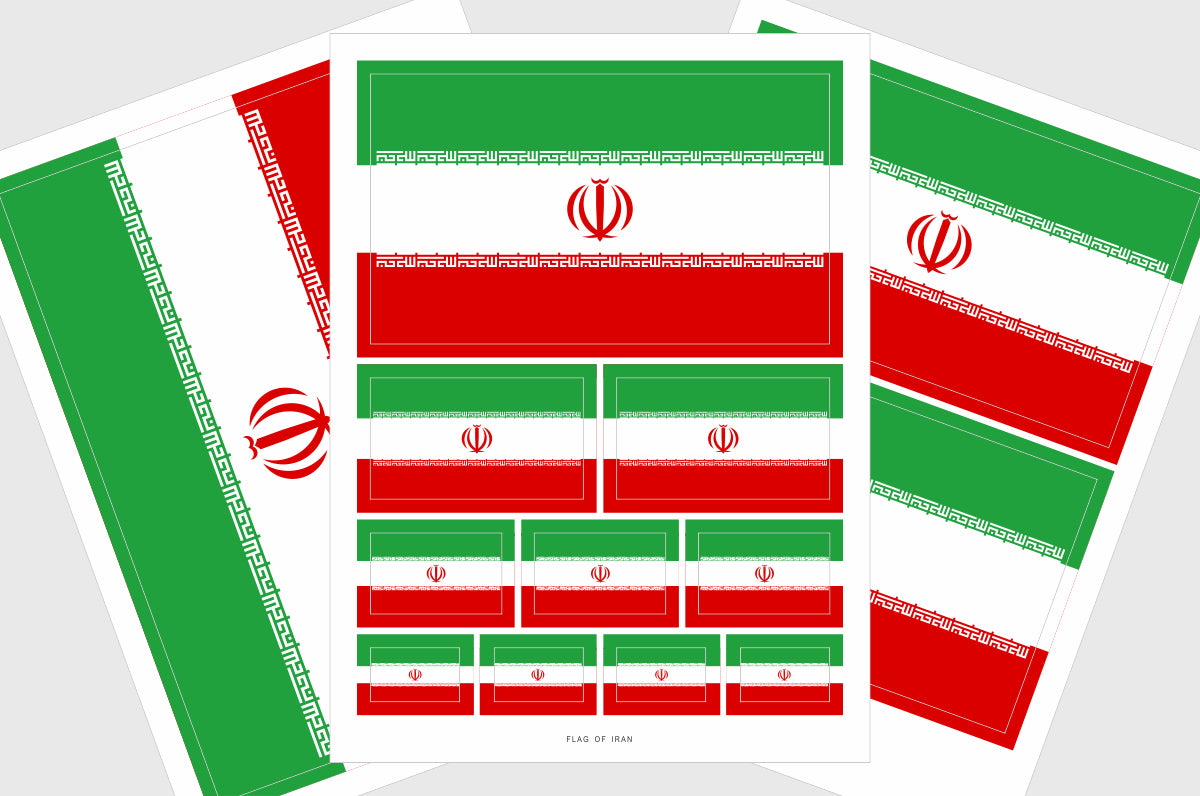 Iran Flag Stickers