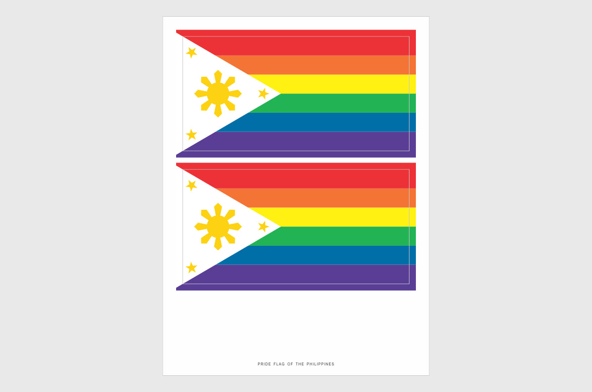 Philippines LGBTQ Flag Stickers