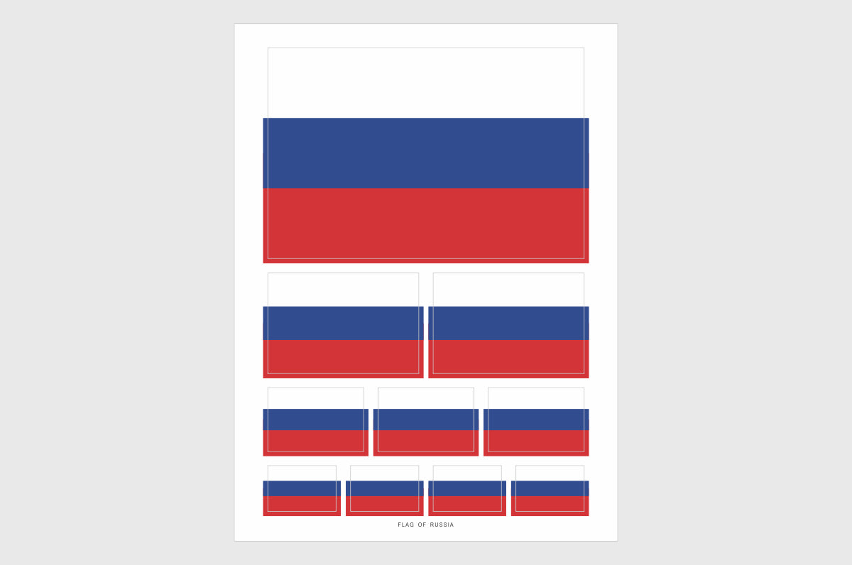 Russia Flag Stickers