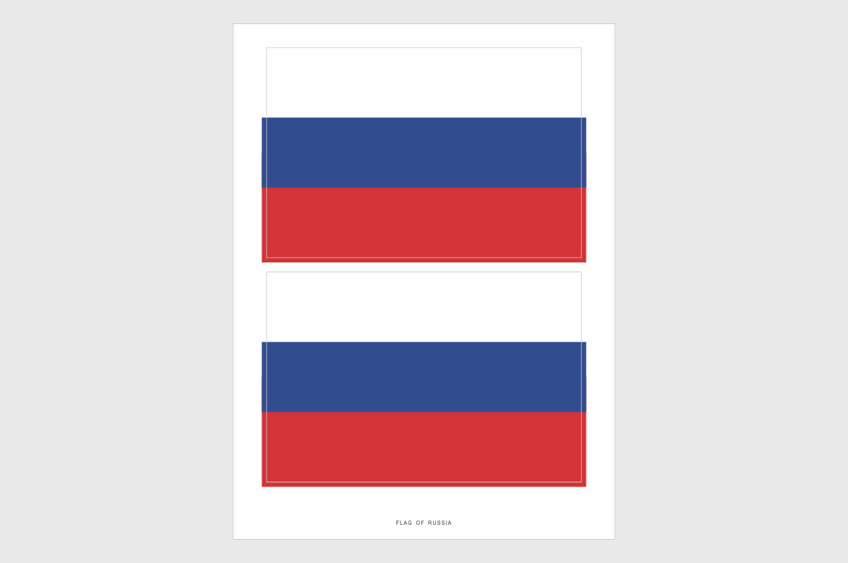 Russia Flag Stickers