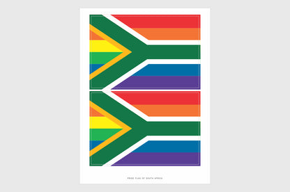 South Africa LGBTQ Pride Flag Stickers