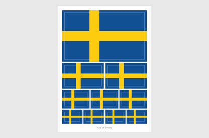 Sweden Flag Stickers