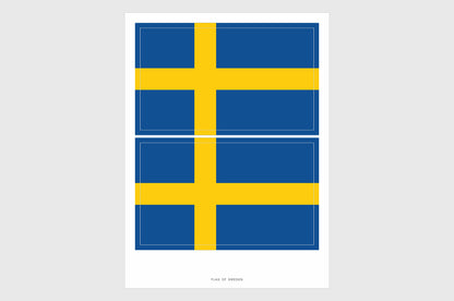 Sweden Flag Stickers