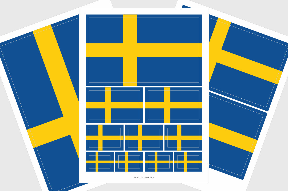 Sweden Flag Stickers