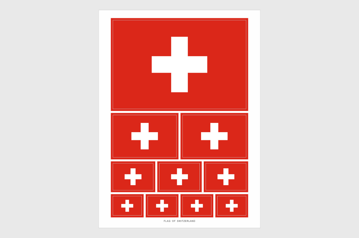 Switzerland Flag Stickers