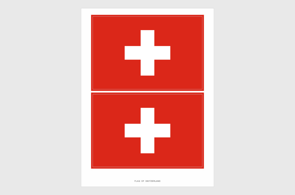 Switzerland Flag Stickers