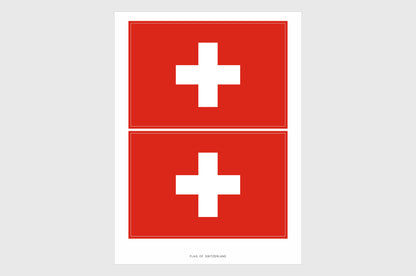 Switzerland Flag Stickers