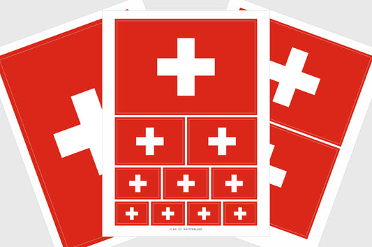 Switzerland Flag Stickers