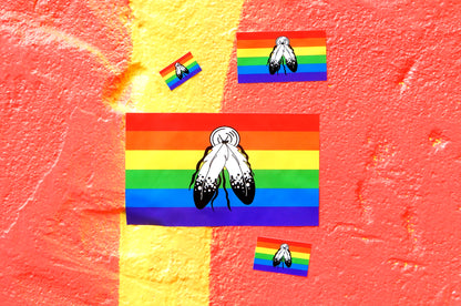 Two Spirit LGBTQ Pride Flag Stickers