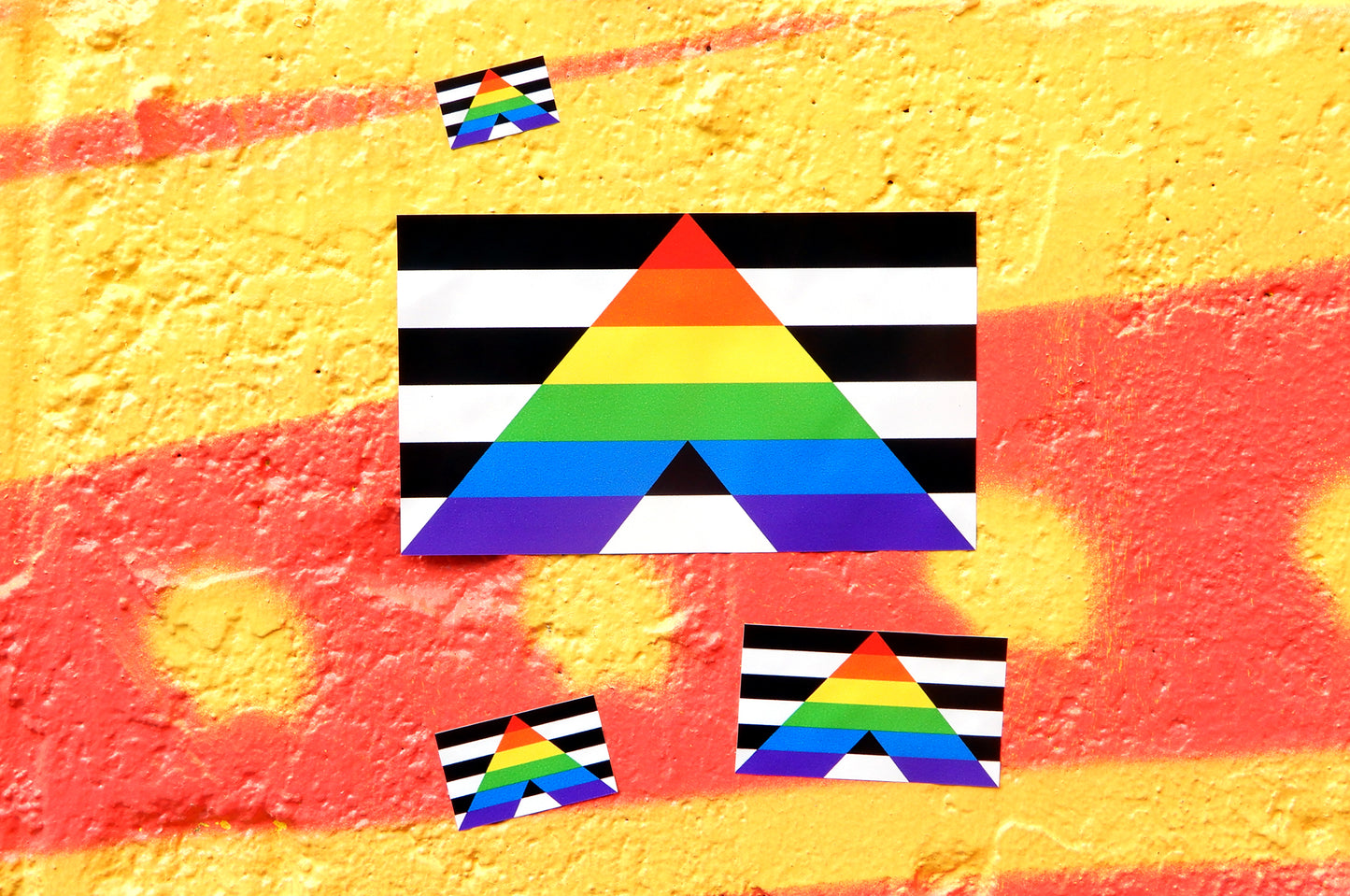 Straight Ally Flag Stickers