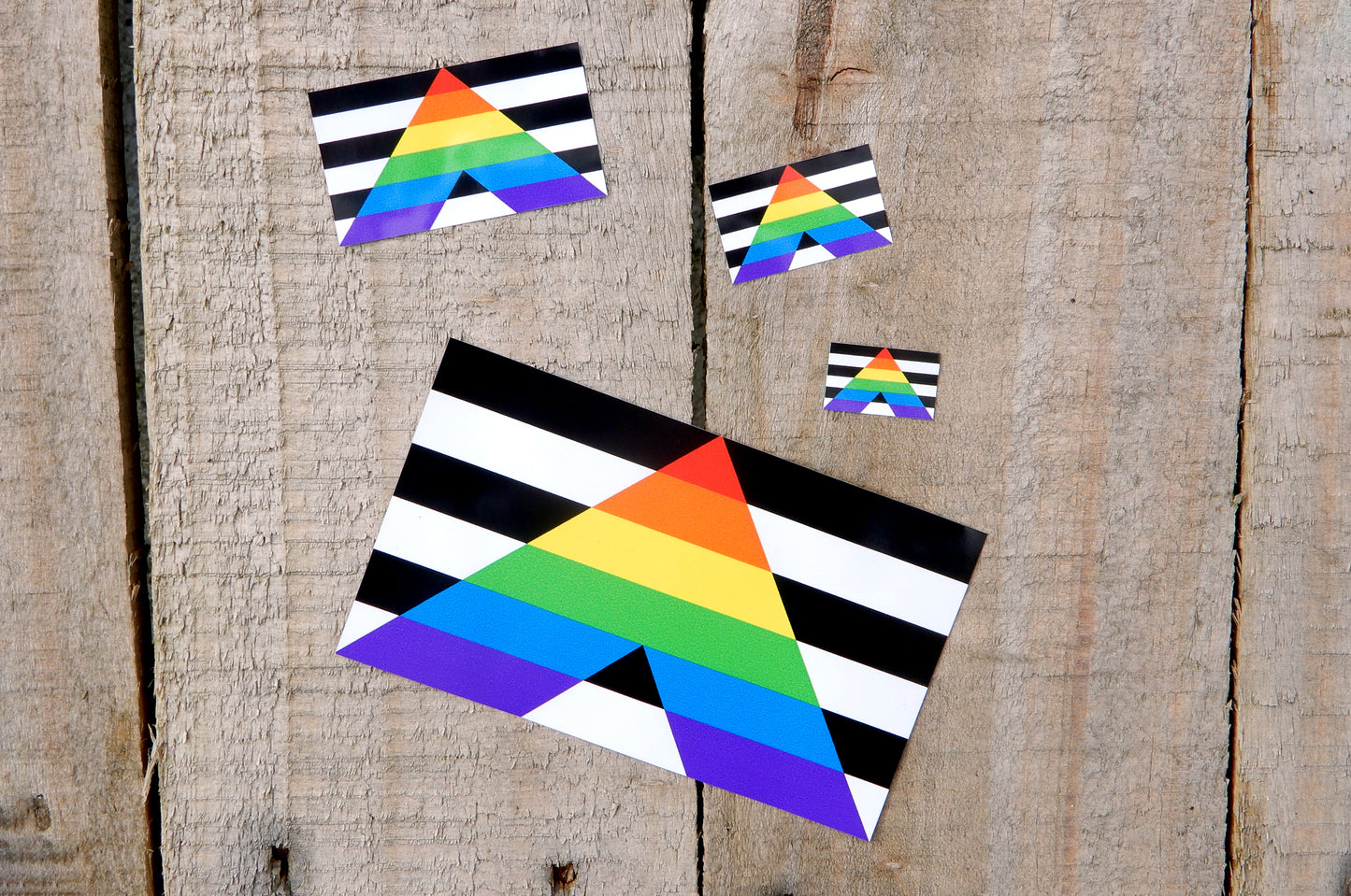 Straight Ally Flag Stickers