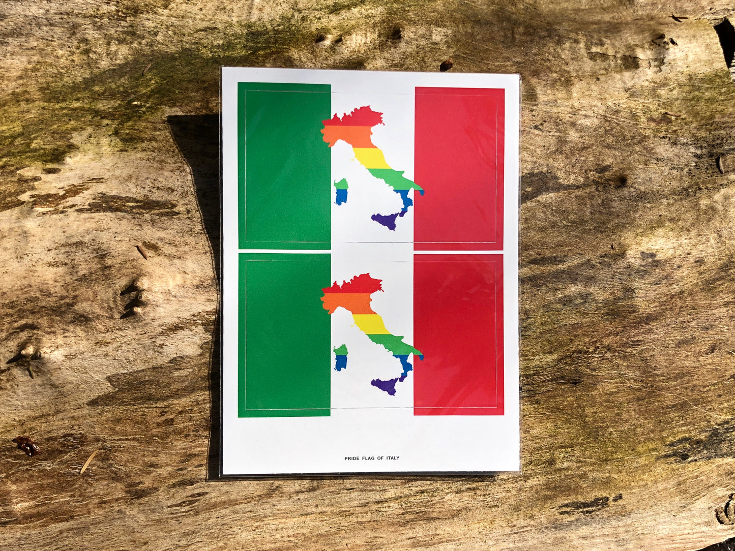 Italy LGBTQ Pride Flag Stickers