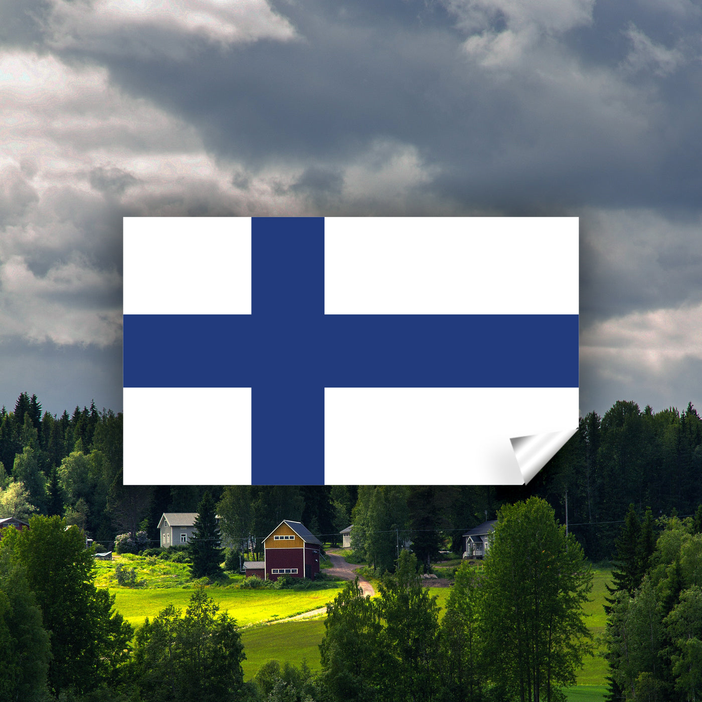 Finland Flag Stickers