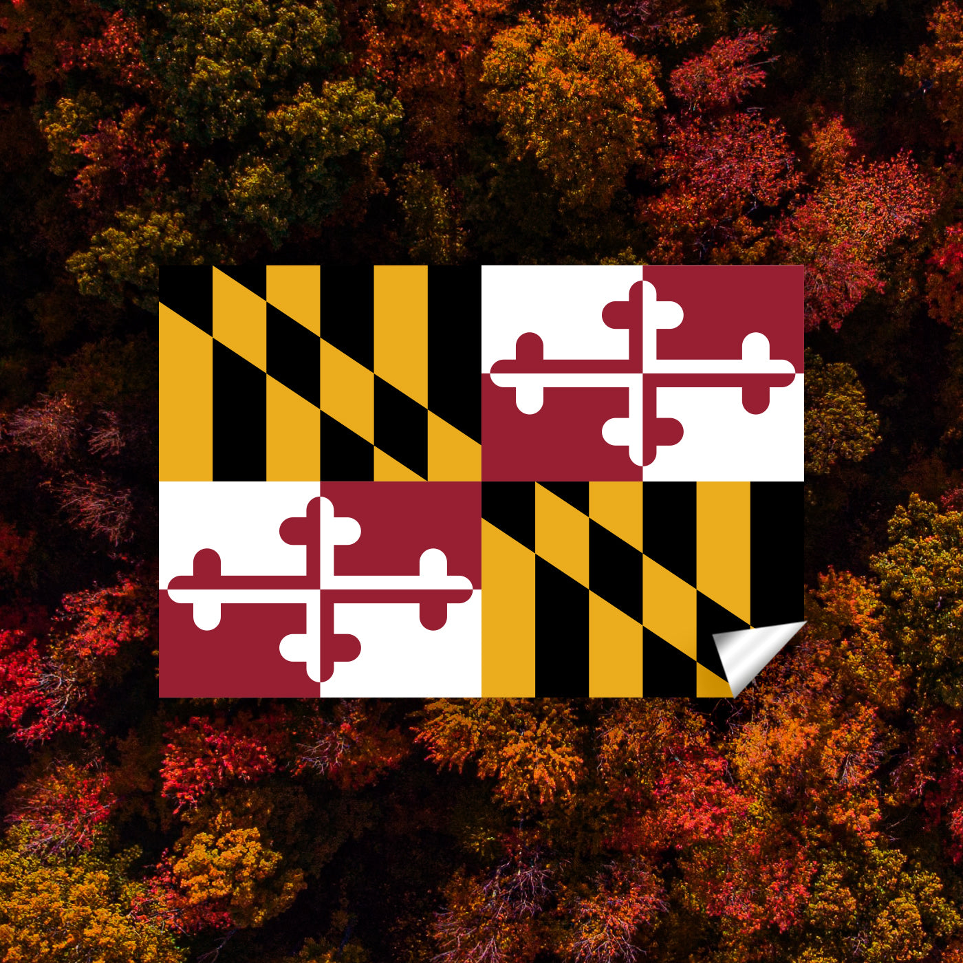 Maryland Flag Stickers