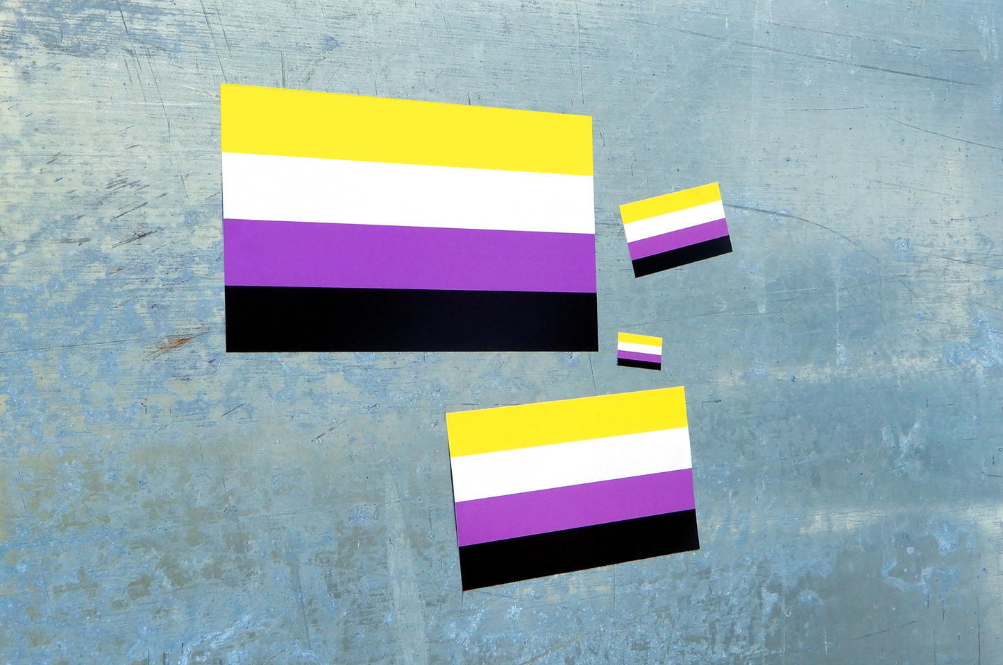 Non Binary Pride Flag Stickers