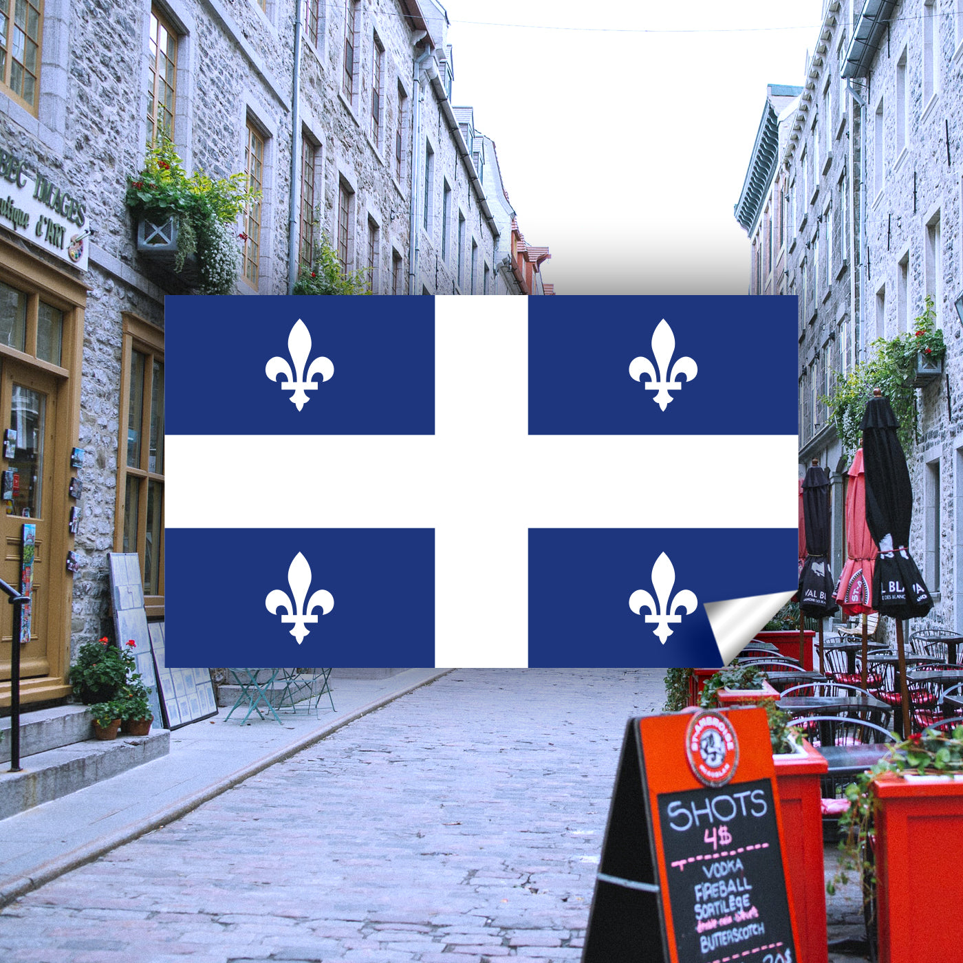 Quebec Flag Stickers