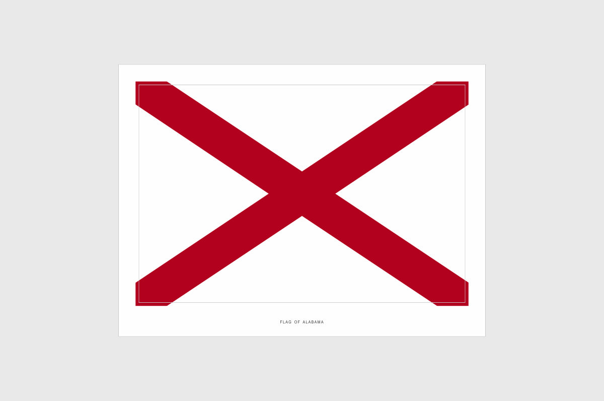 Alabama Flag Stickers