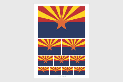 Arizona Flag Stickers