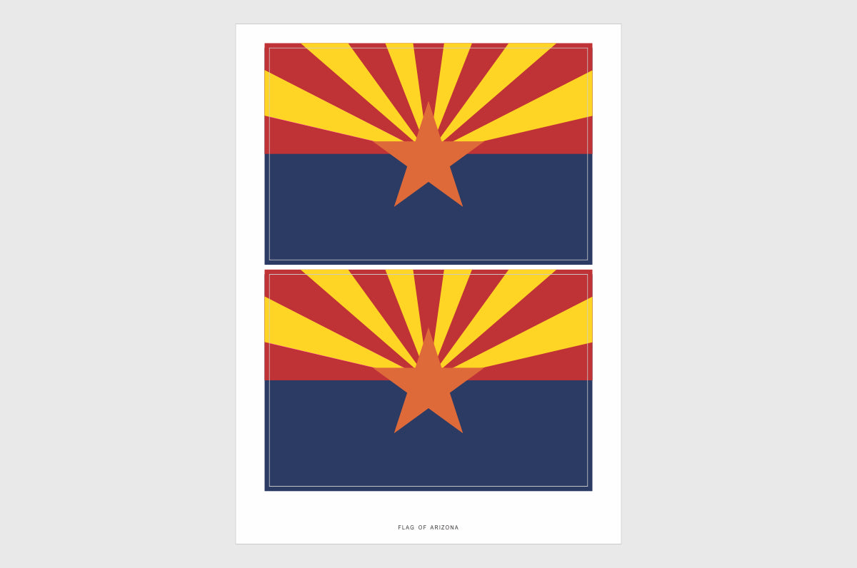 Arizona Flag Stickers