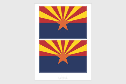 Arizona Flag Stickers