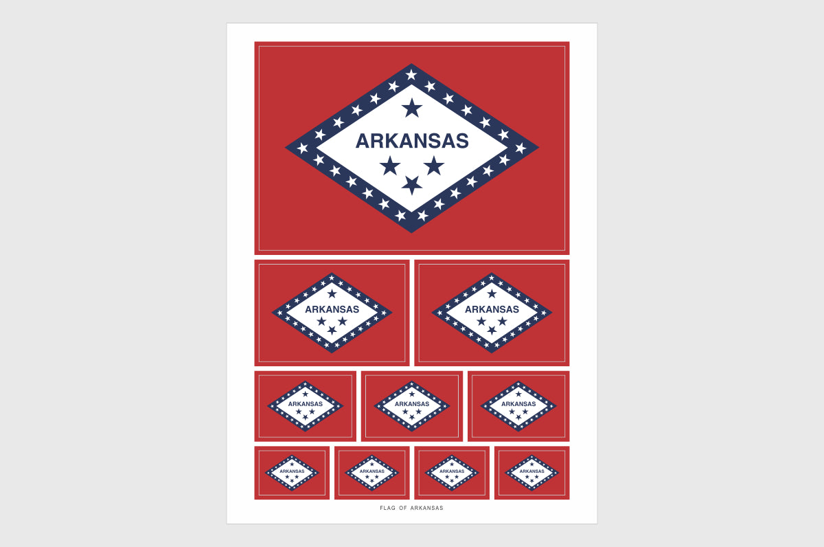 Arkansas Flag Stickers