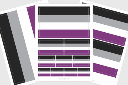 Asexual Flag Stickers