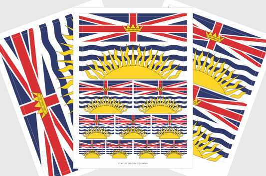 British Columbia Flag Stickers