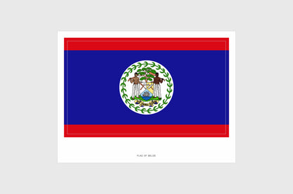 Belize Flag Stickers