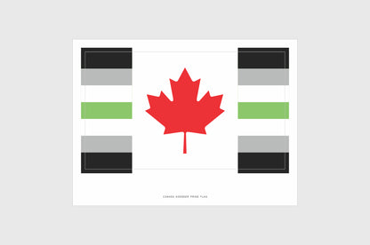 Canada Agender Pride Flag Stickers