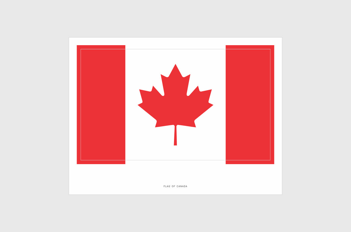 Canada Flag Sticker, Canadian Flag Stickers