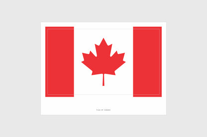 Canada Flag Sticker, Canadian Flag Stickers