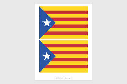 Catalonia Flag Stickers