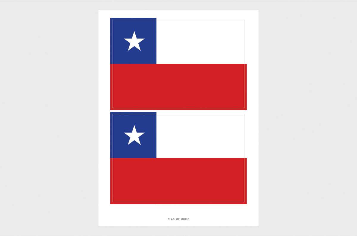 Chile Flag Stickers