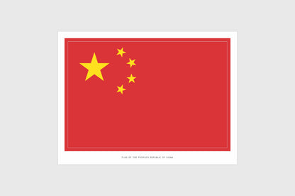 China Flag Stickers.